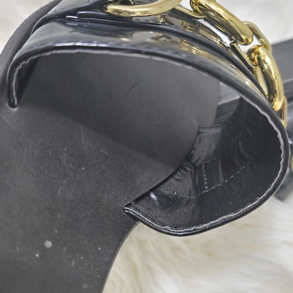 Rouge Black and Gold Chain Slide Sandals🌴 - Picture 5 of 7